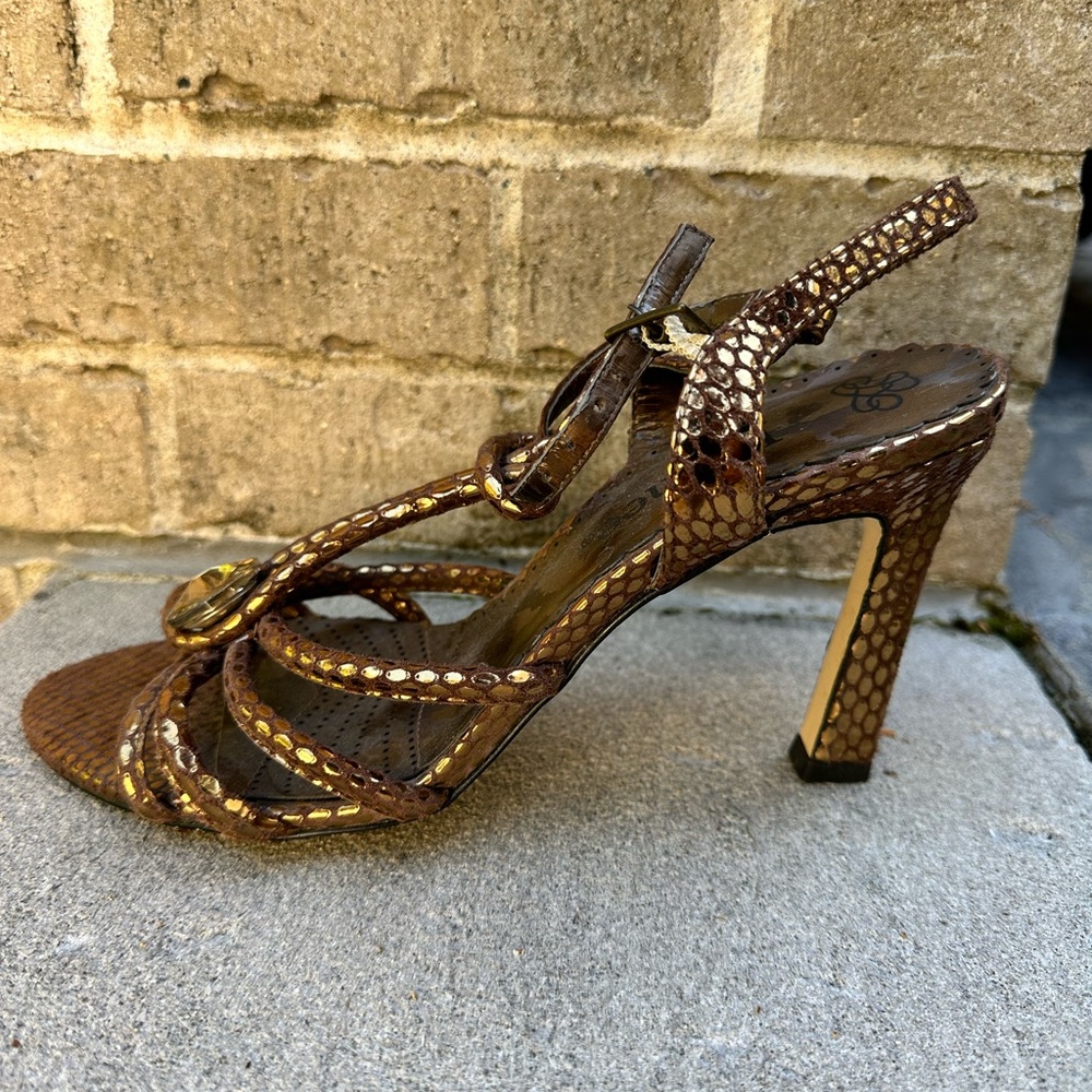J Renee Dark Gold Heels